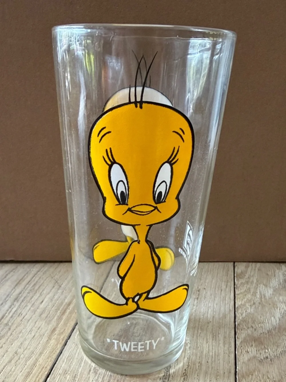 Tweety Bird Cartoon Pepsi Collector Glass Tumbler - Looney Tunes